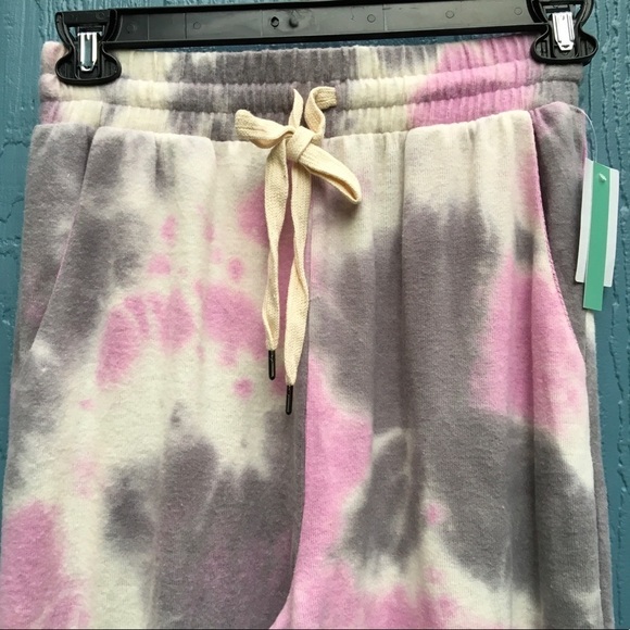 Abound Nordstroom Pink Tie Dye Drawstring Joggers Women’s Size Medium NWT - Picture 5 of 8